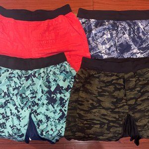 Lot of four Lululemon, large shorts